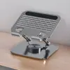 Soporte Metálico Giratorio para Tableta, Soporte para Laptop, Soporte de Escritorio Ajustable para Transmisión en Vivo y Ver Videos