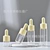 Botella pequeña de aceite esencial de color, 5-20 ml, frasco gotero de vidrio color macarrón, muestra de viaje, subbotella, esencia de aromaterapia