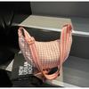 Transfronterizo 2025 Nueva Moda Versátil Bolso Dumpling Bolso de Nylon Bolso Cruzado Bolso de Lona Bolso de Hombro Bolso de Hombro para Mujer