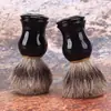 Cepillo pequeño para barba cepillo para barba cepillo de afeitar para hombres cepillo suave para barba vello facial salón jabón de espuma