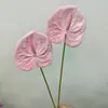 Plástico Artificial 3D Pequeña Palma Roja Muebles para el Hogar Interior Falso Palma Grulla de Fuego Arreglo para Boda Pequeña Palma Roja Artificial Venta al por Mayor