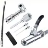 Kit de accesorios para pistola de grasa Kit de accesorios para boquillas de grasa transfronterizos Adaptador de racor de grasa de 90 grados Accesorios para pistola de grasa