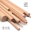 Palitos pequeños palitos redondos madera de haya palitos redondos palitos macizos palitos redondos hechos a mano educación temprana tapiz tejido decorativo material didáctico color