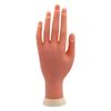 Arte de uñas 01 Mano de silicona no flexible para práctica de manos falsas, simulación de palma, piezas de uñas para práctica de principiantes