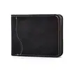 Carteira Retrô Masculina Couro Fosco de Alta Qualidade Porta-Cartões Carteira PU Masculina Carteira Curta de Couro Carteira Masculina
