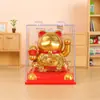 Enfeites de Gato da Sorte Automáticos Solares com Mão Acenando Decoração de Carro Enfeites de Abertura Presente Criativo Enfeites