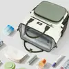 Nueva Bolsa de Mamá Rayada, Mochila Impermeable Multifuncional, Gran Capacidad, Bolso de Moda para Madre e Hijo, Aislamiento Térmico y Ligero