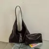 Bolsa Grande de Alta Qualidade para Mulheres 2026 Nova Outono Retrô Versátil Meilade para o Dia a Dia Ombro Único Bolsa Mãe-Filho