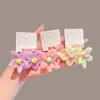 Ligas de Goma Verano Nuevo Niña Diadema de Flores Liga de Goma para Atar el Cabello Sin Dañarlo Banda para el Cabello de Alta Elasticidad Adorno para la Cabeza