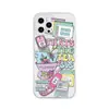 Para Apple 16promax90 após a viagem capa de celular com etiqueta retrô Samsung S24ultra capa protetora pintada