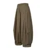 Pantalones Anchos de Color Sólido Plisados Estilo Japonés Nanxia con Efecto de Caída, Pantalones Casuales Unisex Retro Sueltos Adelgazantes para Todas las Estaciones
