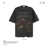 Camiseta de Manga Corta para Hombre con Estampado de Personaje de Marca de Hip-Hop Americano de Moda, Holgada, Estilo Nuevo de Primavera y Verano, Camiseta de Media Manga para Pareja