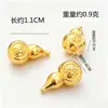 Mini Lingotes de Oro Pequeños de Aleación Venta al por Mayor Adornos para Adoración Lingotes de Oro Sólido Cornucopia Latón Recipiente de Arroz Accesorios Accesorios Ladrillos de Oro
