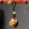 Sândalo Dourado Nova Versão dos Doze Signos do Zodíaco Pingente para Celular Pingente de Madeira para Bolsa Chaveiro Argola Lembrancinha