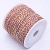 1,2 mm multicolorido linho cor texto jogar esfregar contas de algodão King Kong estrela lua frisado fio trançado tasser fio
