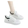 Zapatos de Verano de Malla para Mujer Ins Deportivos Casuales Estilo Coreano Súper Suaves Transpirables Zapatos de Skate Blancos Pequeños Estilo Occidental Ligeros Celebridad de Internet