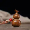Palo de rosa Calabaza de la suerte Colgante Lindo Natural Auténtico Hecho a mano Artesanía Fina Año del Caballo Colgante Pequeño Tendencia Nacional Adorno de Mano