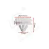 Accesorios para Coche Adecuados para Hyundai y Kia Clips para Tira de Recorte Lateral de Estribo de Puerta de Coche, Placa Protectora de Revestimiento Interior, Clips para Arco de Rueda D1237