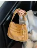 Transfronterizo 2025 Nueva Bolsa de Lona Simple Casual para Mujer Primavera Versátil Bolsa de Hombro Gran Capacidad Moderna Bolsa Cruzada