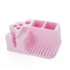 Estante Multifuncional Lohas para Cepillo de Dientes y Pasta de Dientes Hogareño Organizador de Artículos de Tocador para Baño Set de Alto Valor