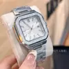 Relógio Quadrado Nautilus Tendência da Moda de Alto Padrão Versátil Ultra Fino Retrô Nicho Calendário Luminoso Relógio de Quartzo