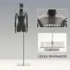Loja de Roupas Estilo Coreano Manequim para Exposição de Roupas Manequim Feminino de Camurça Meio Corpo Suporte para Manequim Suporte de Exposição de Corpo Humano Completo