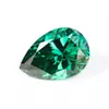 Wuzhou Gemstone Esmeralda Verde Moissanita Forma de Pera Joyería Collar Colgante Anillo con Piedras Sueltas Fábrica