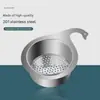 Cesta Colgante para Desagüe de Fregadero de Acero Inoxidable, Colador de Fregadero de Cocina, Cesta Filtro para Desechos de Comida para Lavado de Frutas y Verduras