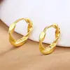 Aretes de Aro Retorcidos para Mujer Aro Mobius Aro Liso Nuevos Tendencia Simple Diseño de Nicho Aretes Elegantes Aretes
