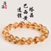 Pulseira Pirâmide de Citrino Natural Cristal Beibeifu Torre Amarela Cristal Citrino Pulseira Mil Camadas Atacado