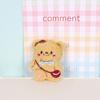 Nuevo Lindo Peluche Oso de Mantequilla Dibujos Animados Llavero Colgante Muñeco Bolsa Broche Accesorios para Ropa Accesorios