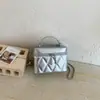 Bolso Acolchado con Cadena Estilo Coreano para Mujer 2026 Primavera Nuevo Bolso Cruzado Simple Bolso Cuadrado Pequeño de Hombro