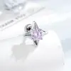 Pendientes Versátiles de Estrella de Cuatro Puntas Estilo Coreano Henson con Tuercas de Rosca Doble, Joyería de Piercing de Alta Gama