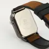 Reloj LED cuadrado de lujo ligero, moderno y versátil, con correa de cuero PU, adecuado para el uso diario, reloj de pulsera para deportes electrónicos, venta al por mayor