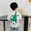 Bolso infantil de estilo coreano, moderno, con letras, bandolera pequeña para el pecho, monedero de color en contraste para niña, bolso para accesorios de bebé.