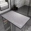 Alfombra de barro de diatomeas tridimensional simple transfronteriza para baño, cocina, puerta del hogar, alfombra antideslizante con absorción de agua