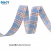Estilo Universitario Cuadros JK Uniforme Ribete Cinta DIY Moño Hecho a Mano Accesorio para el Cabello Tira de Tela