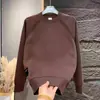 Moletom masculino grosso, gola redonda, forrado com fleece, corte solto, plus size, peça versátil de manga longa, nova tendência de moda para o outono