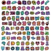 100 Pegatinas de Neón Creativas y Positivas Personalizadas con Citas para iPad, Fundas de Teléfono, Maletas y Pegatinas Impermeables para Diario