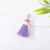 2026 Nuevo Modelo Cielo Estrellado Degradado Grueso Corto Hilo de Algodón Borla DIY Nuevo Estilo Chino Bolso Colgante Llavero Pulsera Borla Accesorios
