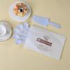 Envío Gratis Desechable Engrosado Set de Vajilla para Pastel de Cumpleaños Cuatro Piezas Horneado Postre Plástico Cubiertos y Plato para Pastel Cera