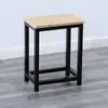 Bancos de Taller, Bancos de Operación de Fábrica, Bancos de Trabajo, Taburetes Cuadrados Pequeños de Acero y Madera, Bancos de Hierro para Comida Rápida, Bancos Metálicos de Entrenamiento