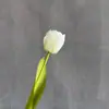 Tulipanes Hidratantes, Flores Artificiales, Ramos Táctiles de Doble Pétalo, Flores Falsas Húmedas de Alta Gama, Tulipanes para Decoración del Hogar