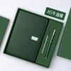 Libreta de cuero para negocios, venta al por mayor, con hebilla, libro de registro de reuniones, diario de trabajo, cuaderno con logotipo personalizado