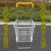 Remolque de cesta de verduras plegable de aleación de aluminio de dos ruedas, carrito pequeño de acero inoxidable para compras, supermercado, hogar, personas mayores, subir escaleras
