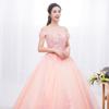 Traje de actuación para mujer nuevo elegante elegante vestido de examen de arte solo estudio hilo colorido elegante anfitrión de reunión anual