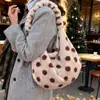 Bolsa Tote de Gran Capacidad de Moda Trendy Estilo Coreano para Otoño e Invierno Bolsa de Hombro Cruzada de Estudiante Estilo Perezoso para Viajar