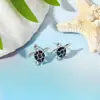 Pendientes de Tortuga Pequeña Lindos Multicolores con Goteo de Aceite, Diseño Sencillo de Nicho, Nueva Moda Transfronteriza, Pendientes Versátiles para Mujer, Venta al por Mayor