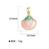 Colgante de cobre con forma de lazo de concha gota de aceite de perla transfronterizo para mujer, estrella de mar, cangrejo, accesorios de joyería serie estilo océano
