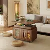 Mesa de centro para sala de estar, mesa multifuncional para uso doméstico, mesa lateral plegable para balcón, nuevo modelo 2026, mesa de té móvil con estética de la dinastía Song